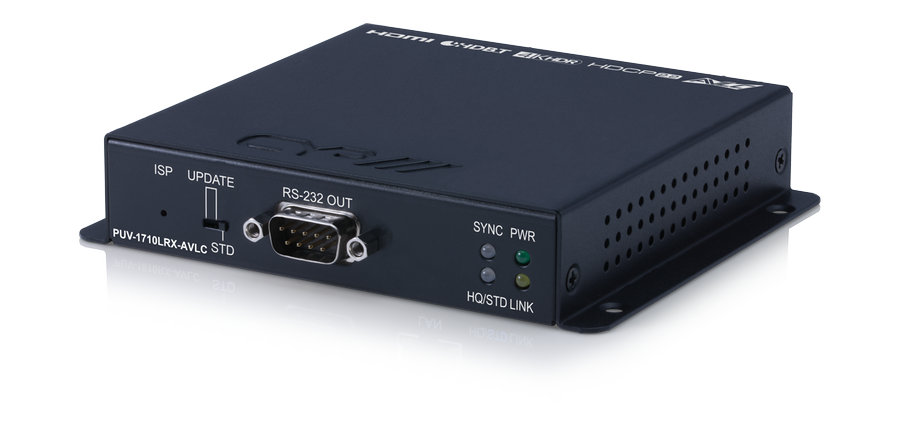 CAT Receiver (HDBaseTLITE) HDMI2.0 UHD,4K/ RS232/ IR/ PoH 70m PUV-1710LRX-AVLC